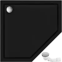 REA Receveur De Douche Diamond Black 90x90