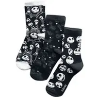L'Étrange Noël De Monsieur Jack Chaussettes Disney de - Crânes & Toiles d'Araignée - EU35-38 - EU 39-42 - pour Femme - multicolore - Taille EU 35-38