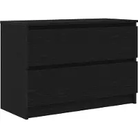vidaXL Armoire TV noire 80x35x54 cm Bois composite