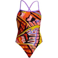 Funkita Tie Me Tight Swimsuit Multicolore AUS 10 Femme