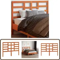 vidaXL Tête de lit brun cireux 135 cm pin massif
