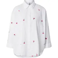 ONLY Chemisier 'ONLNew Lina' olive / rouge foncé / blanc