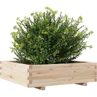 vidaXL Jardinière 90x90x26,5 cm bois de pin massif