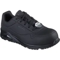 SKECHERS Baskets de sécurité pour hommes UNO SR - DOLTIN 200177EC BLK noir, pointure : 44 EU