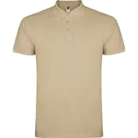 GOR Roly PO6638 | Polo Star homme, Piqué - Couleur : Sable 07 - Taille : L