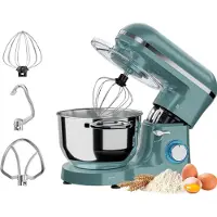 Kitchenbrothers Robot de cuisine - Robot de cuisine - 6.2L - Mixeur avec bol de mixage - Mixeur de cuisine - 2000W - Vert Pastel
