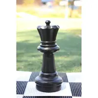 Ubergames - Pièce d'échecs - Dame 60 cm - Noir - Convient pour le jeu d'échecs