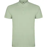 GOR Roly PO6638 | Polo Star homme, piqué - Couleur : Mist Green 264 - Taille : L
