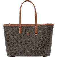 Tommy Hilfiger pour femme. AW0AW17416 Sac fourre-tout Monoplay noir, marron (OSFA), Casuel, Polyuréthane