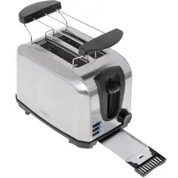 Adler Grille-pain avec support à rouleaux argent AD 3222