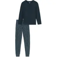 Schiesser Pyjama ' UNCOVER Nightwear ' bleu foncé