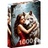 Enjoy Puzzle Puzzle 1000 pièces Enjoy – La Dame et le Loup