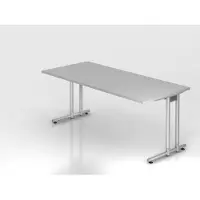 Hjh OFFICE PRO NS19 Schreibtisch grau rechteckig