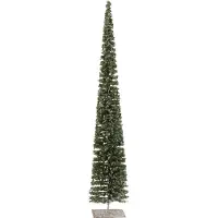 J-Line Arbre decoratif neige plastique vert large
