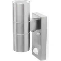 Smartwares Applique murale avec détecteur de mouvement 70 W chromé 5000.257L