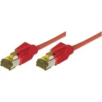 Tecline Rj45 Patch On Cat7 Cable S/ftp Lszh Snagless Red - 3 M