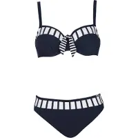 Sunflair Bikini bleu marine / blanc