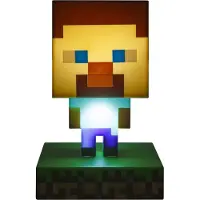 Paladone Lampka 3D Minecraft Steve - Oficjalny Produkt, 10 cm, Zasilana 2xAAA
