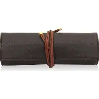 Friedrich Lederwaren Boîte à bijoux de voyage - Friedrich Lederwaren - Ascot 26114-3 - Cuir - Noir et Violet - 2 poches zippées