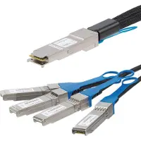StarTech.com startech 5m qsfp+ breakout cable - cisco compatible - qsfp+ to 4 sfp+ noir