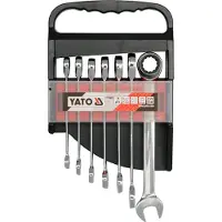 YATO YT-0208, 10,12,13,14,15,17,19 mm, Chrome, Sulfate de chondroïtine, Chrome, Brillant, 5
