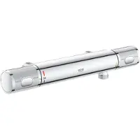 GROHE Grohtherm 1000 Performance Robinet de douche thermostatique - 15cm - sans raccords - chrome - 34777000