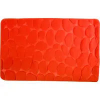 MSV Tapis de bain Microfibre PEBBLE 40x60cm Orange