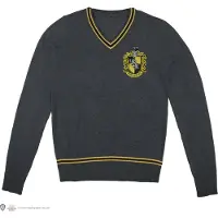 Cinereplicas Harry Potter - Hufflepuff - Grey Knitted Sweater - X-Small