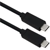 Roline Câble USB4 Gen 3, Emark, USB C-C, ST/ST, 40 Gbit/s, 100 W, noir, 0,8 m