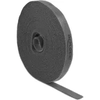 DeLOCK Velcro - 10 mètres - Gris foncé -