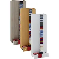Hioshop Armoire en bois Armoire pour enfants Armoire Vandol Portes battantes S Armoire en bois Armoire pour enfants Armoire Vandol Portes battantes S
