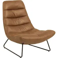Molecule Milford Fauteuil, cognac.
