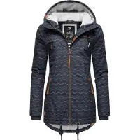 Ragwear Veste d’hiver 'Zuzka' bleu nuit / marron / blanc