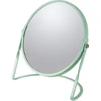 Spirella Miroir Rond Grossissant Sur Pied Acier Akira Vert Mat - Msv Ld