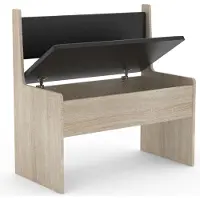 VCM Banc d'angle en bois Banc avec coffre Esal Largeur 80 cm Banc d'angle en bois Banc avec coffre Esal Largeur 80 cm