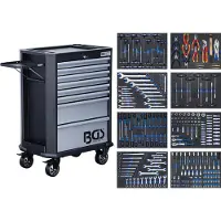 Bgs Servante d'atelier, 8 tiroirs avec 299 outils