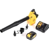DeWalt DCV 100 M1 Souffleur / Souffleuse à feuilles 18 V + 1 x batterie DCB 182 4,0 Ah + chargeur DCB 115