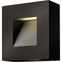 Elstead Lighting Applique d'extérieur Luna, noir satiné, 2xE14x7W, aluminium, dimensions : 22,9 x 22,9 x 10,2 cm, IP44,