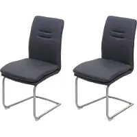 Mendler Chaise de salle à manger -H70 (lot de 2)