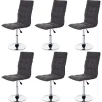 Mendler Chaise de salle à manger -C41 (lot de 6)