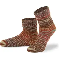 Normani Chaussettes marron / jaune / orange / noir