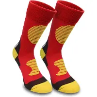 Normani Chaussettes de sport jaune / rouge / noir