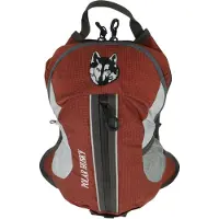Polar Husky Sac à dos ' Faster ' gris / rouge foncé / blanc