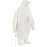 J-Line Lampe de table Pingouin Résine Blanc Large