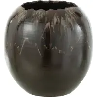 J-Line Cachepot ceramique brun small