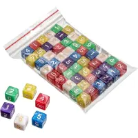 Philos Cubes, 6 faces, perle, 50-sacs
