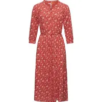 Ragwear Robe-chemise 'Meve' framboise / rouge rouille / blanc