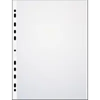 Pierre by Elba Pochette de présentation, DIN A4 avec bord coloré, PP, blanc 0,09 mm, transparent, ouverture en (A4, 10x)