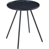 En.casa Table d'appoint d'extérieur 'Fosen' 55 x Ø 42 cm noir