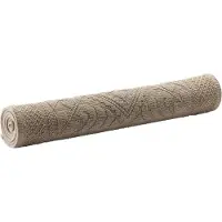 Vivaraise Tapis de bain uni en coton chamois 54 x 110